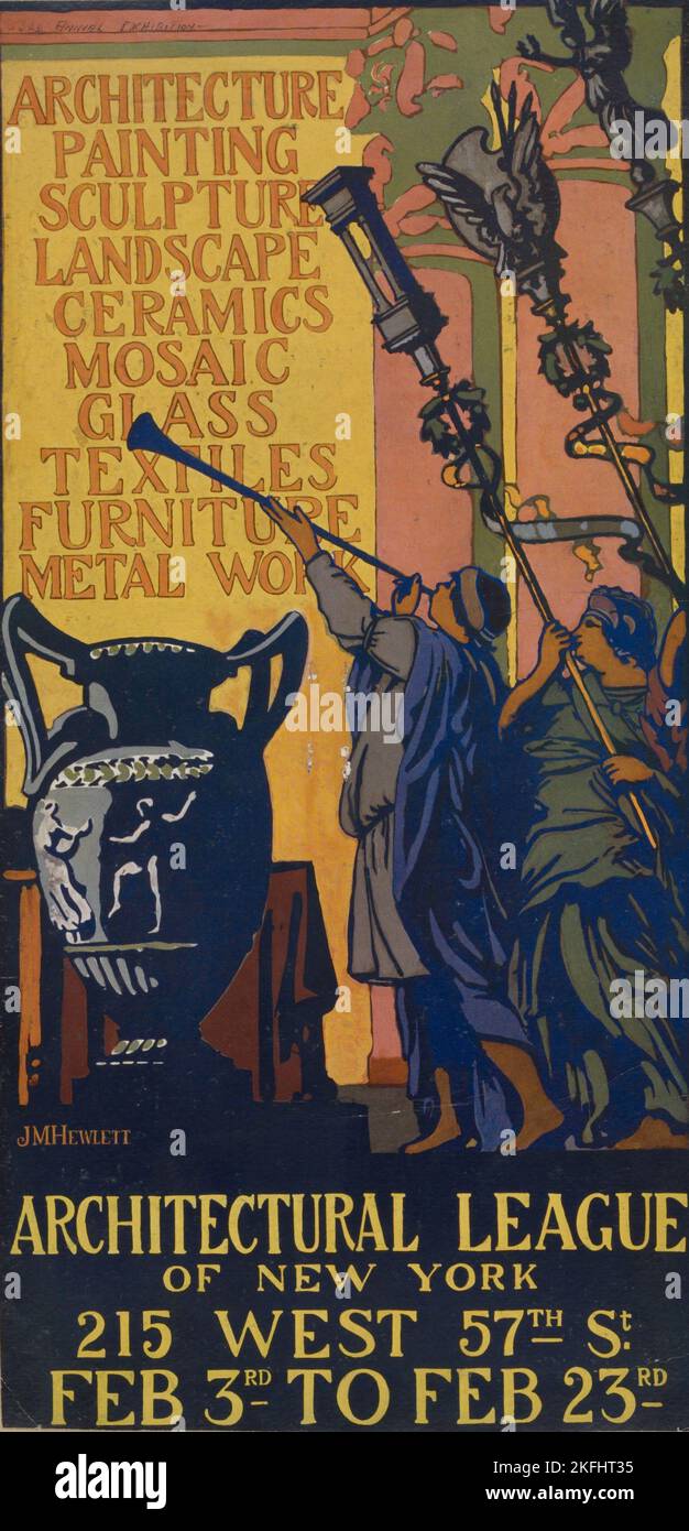 Architectural league of New York, c1887 1922 Stock Photo Alamy