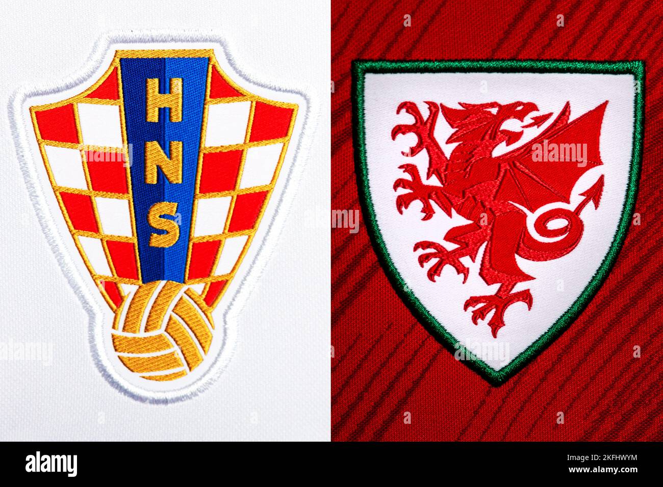 Fanion De Football NK Zagreb – Croatie – Wimpel Nogometni Klub – Bon état