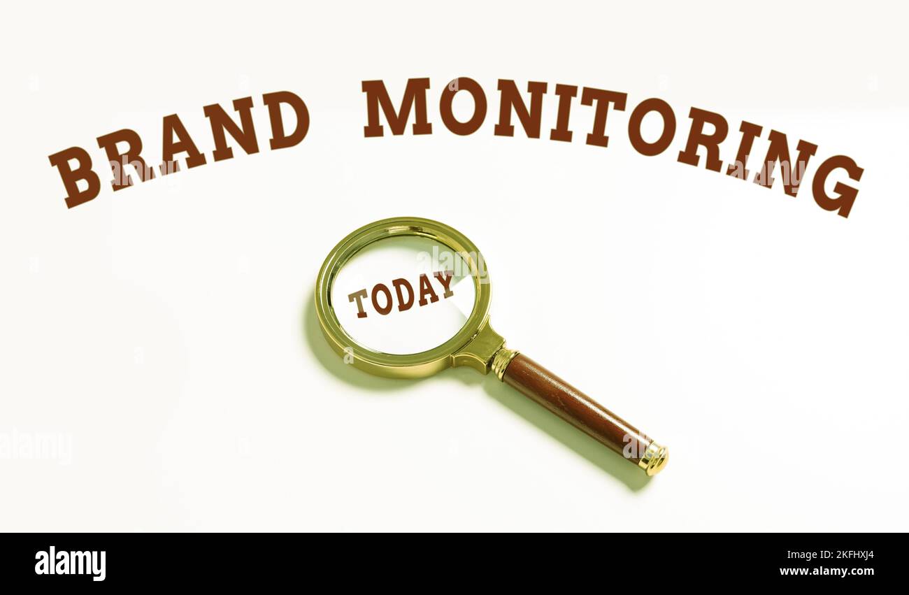 Sign displaying Brand Monitoring, Business idea process to proactively
