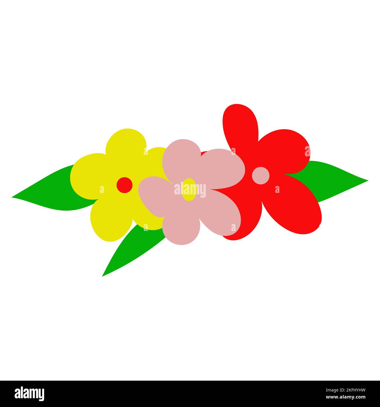 bunch of bright spring, summer flowers Stock Vector Image & Art - Alamy