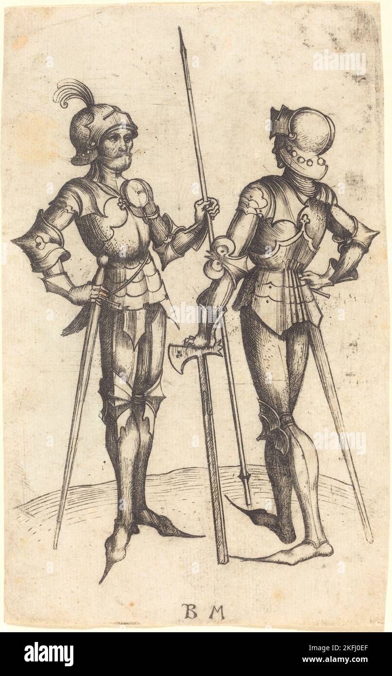 Two Men in Armour, c. 1480/1490 Stock Photo - Alamy