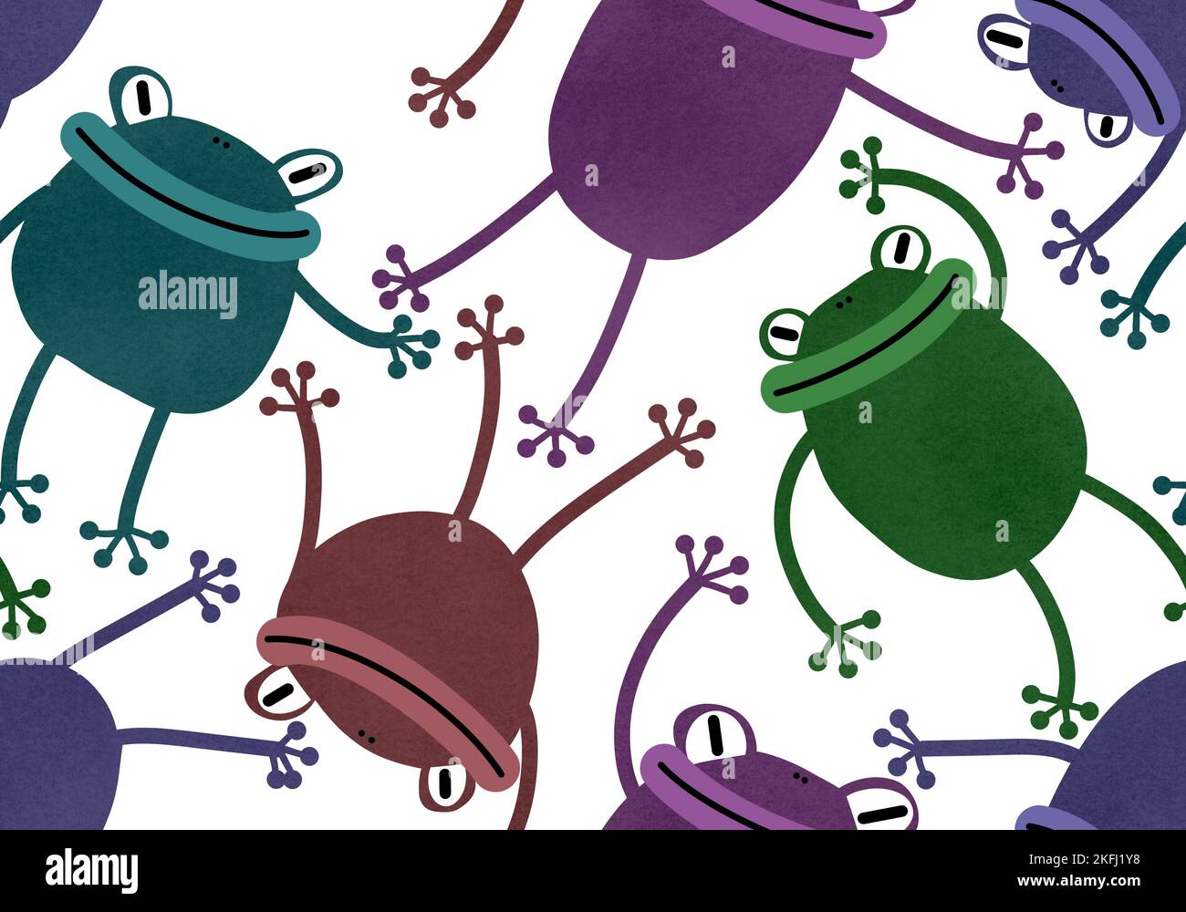 Cartoon animals seamless frogs pattern for wrapping paper and fabrics ...