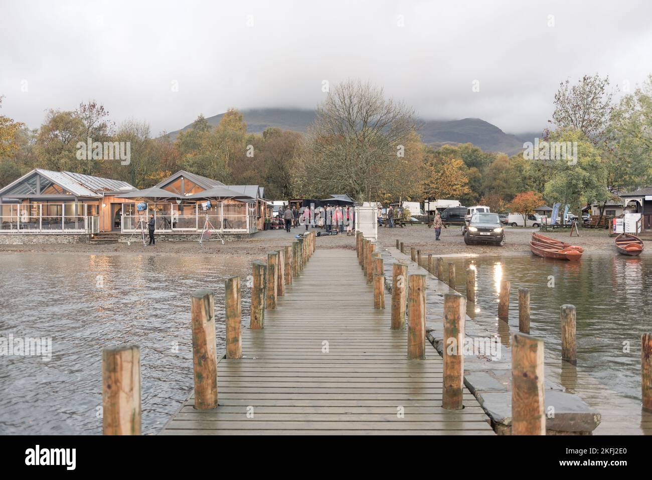 Blue Bird Cafe Coniston Water, Lake District UK. British TV Film