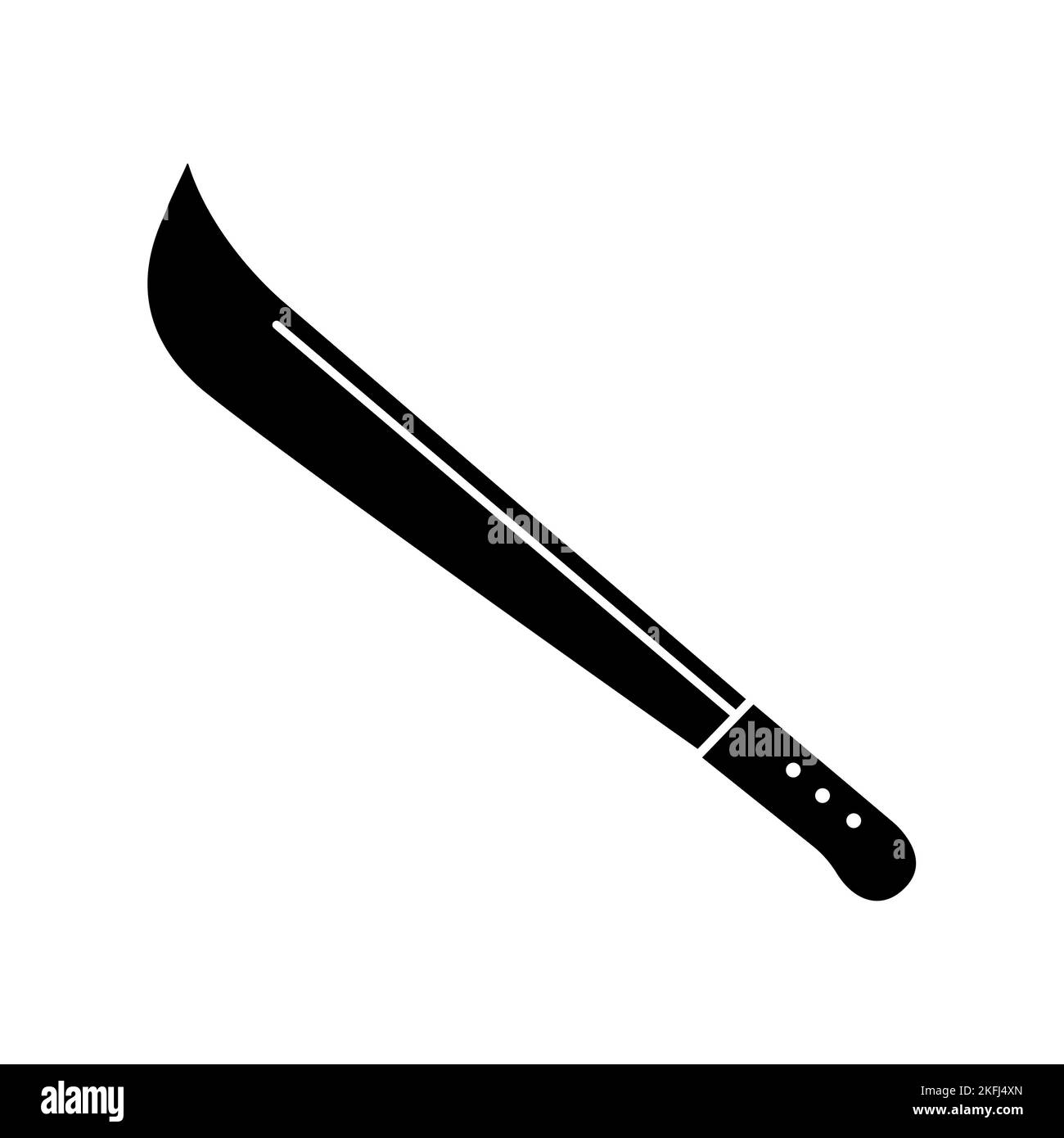 A silhouette of a simple black machete Stock Vector Image & Art Alamy