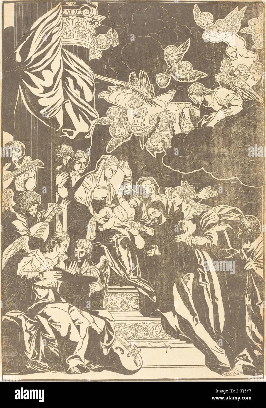 The Mystic Marriage of Saint Catherine, 1740 Stock Photo Alamy