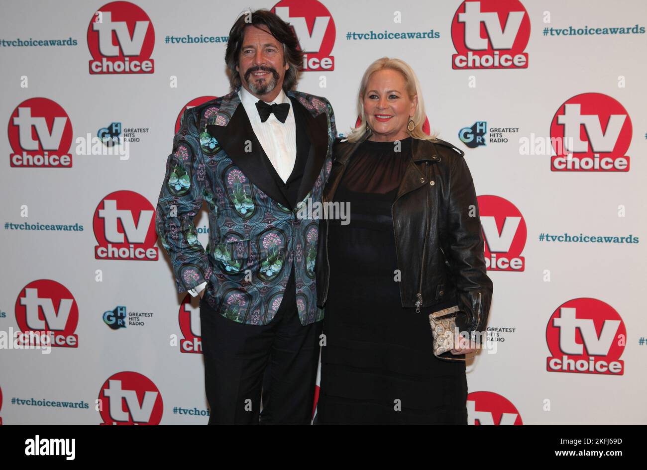 London, UK. Laurence Llewelyn Bowen and Jackie Bowen at the TV Choice