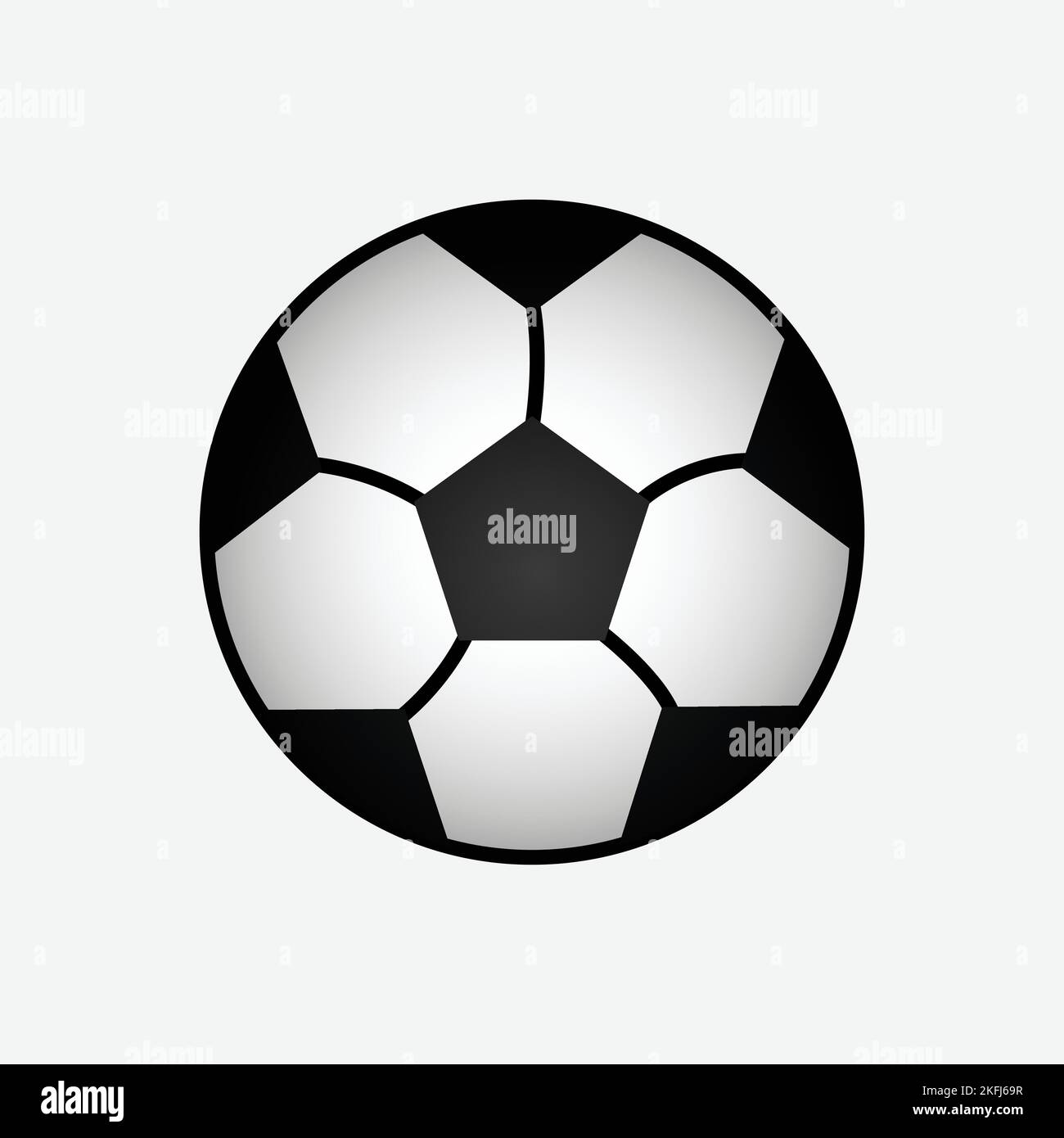 Football Ball Icon. Sport Concept, Cartoon of Sickle Vector Icon for Web Design Isolated on White Background - Vector. Vector illustration Stock Vector