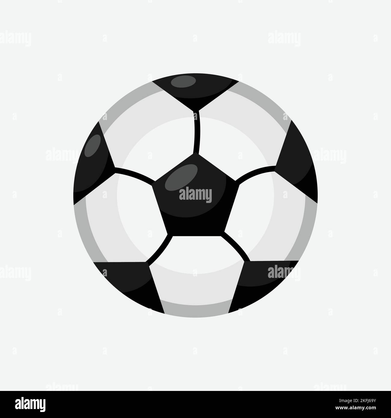 Football Ball Icon. Sport Concept, Cartoon of Sickle Vector Icon for Web Design Isolated on White Background - Vector. Vector illustration Stock Vector