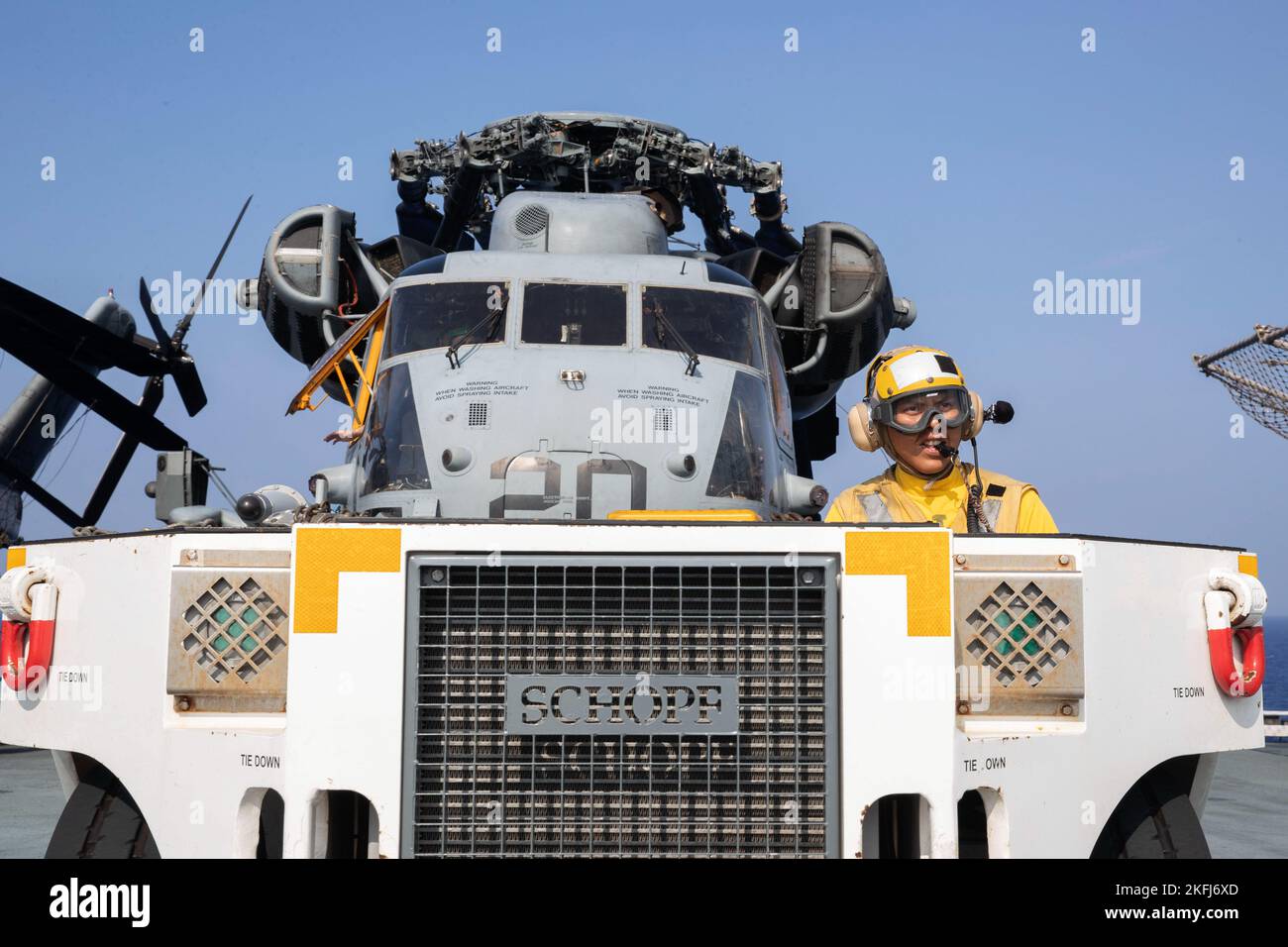 220919NXN1771086 PHILIPPINE SEA (Sept. 19, 2022) Aviation Boatswain