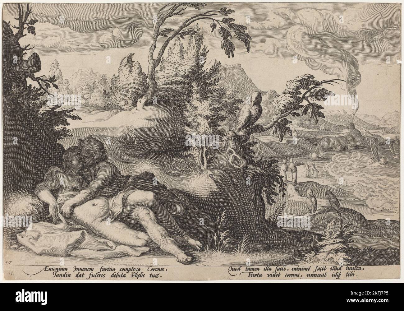 Apollo and Coronis, 1589 Stock Photo Alamy