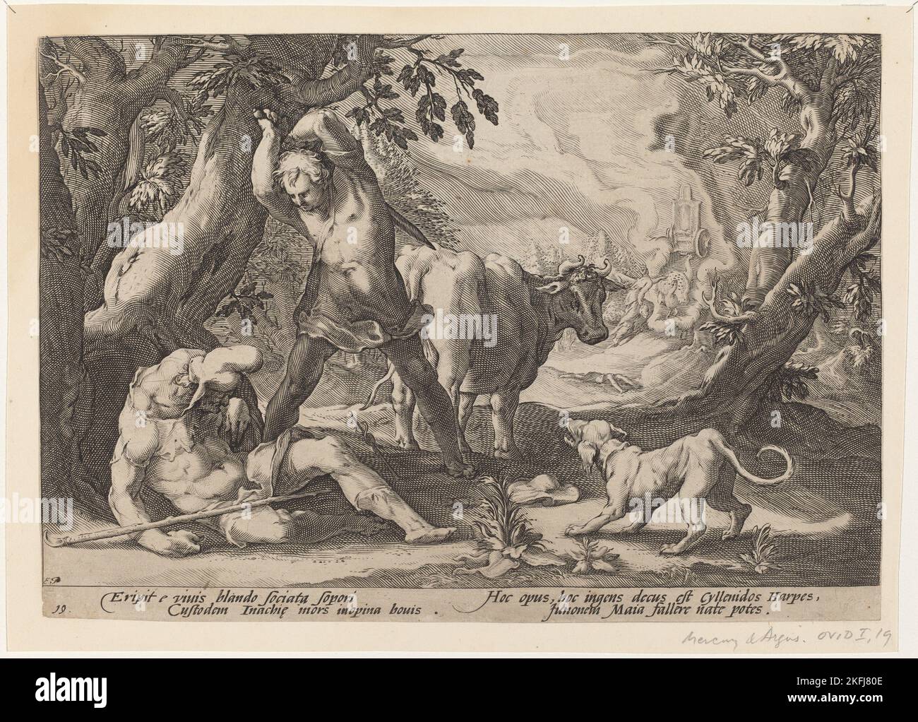 Landscape with Mercury Raising His Sword to Kill a Sleeping Argus, 1589 ...
