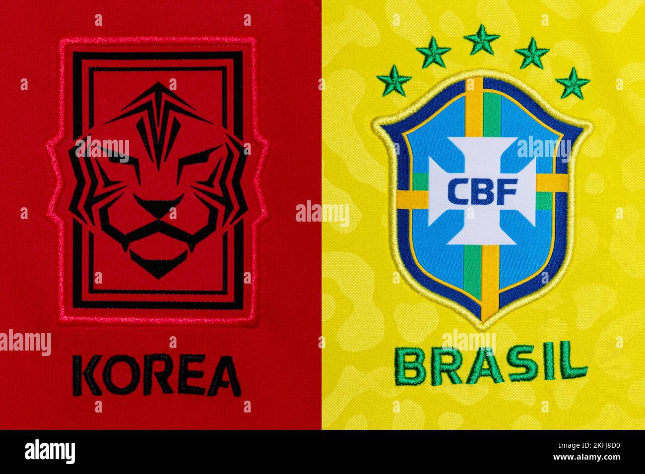 Brazil national football team logo hi-res stock photography and images -  Alamy