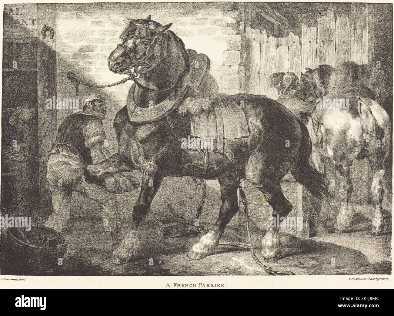 A French Farrier, 1821 Stock Photo Alamy