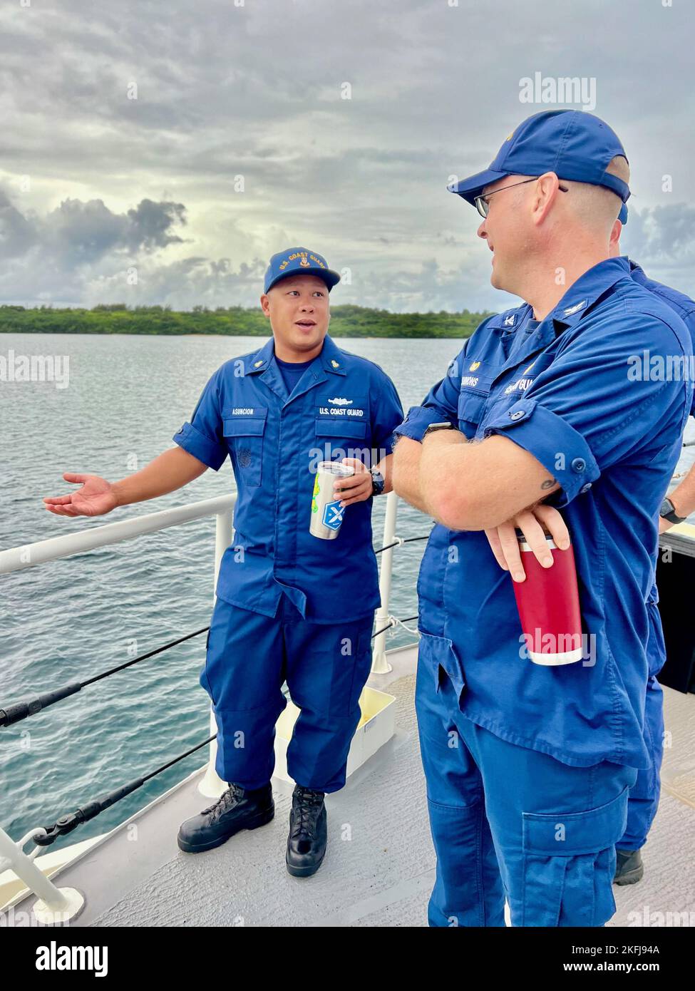 Capt. Nick Simmons, commander of U.S. Coast Guard Forces Micronesia