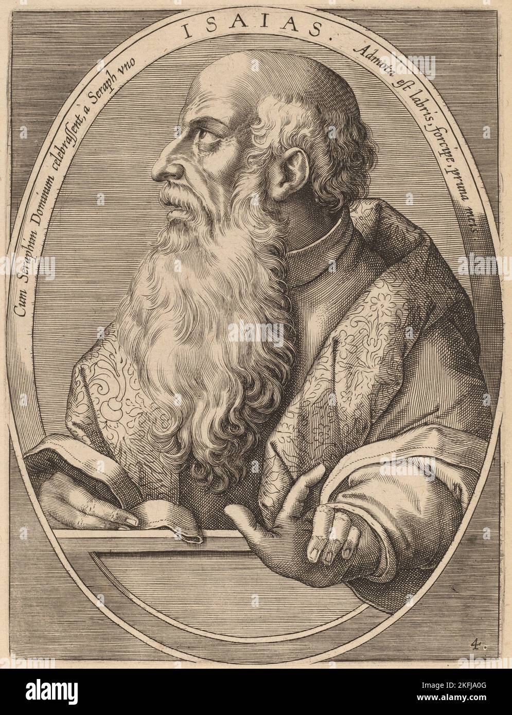Isaias, published 1613. Stock Photo