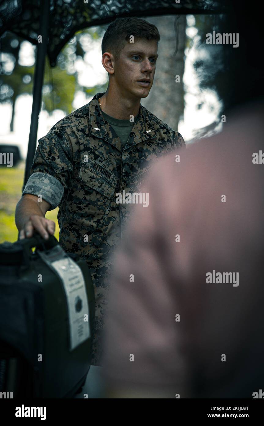 A U.S. Marine with 2d Light Armored Reconnaissance Battalion, 2d Marine ...