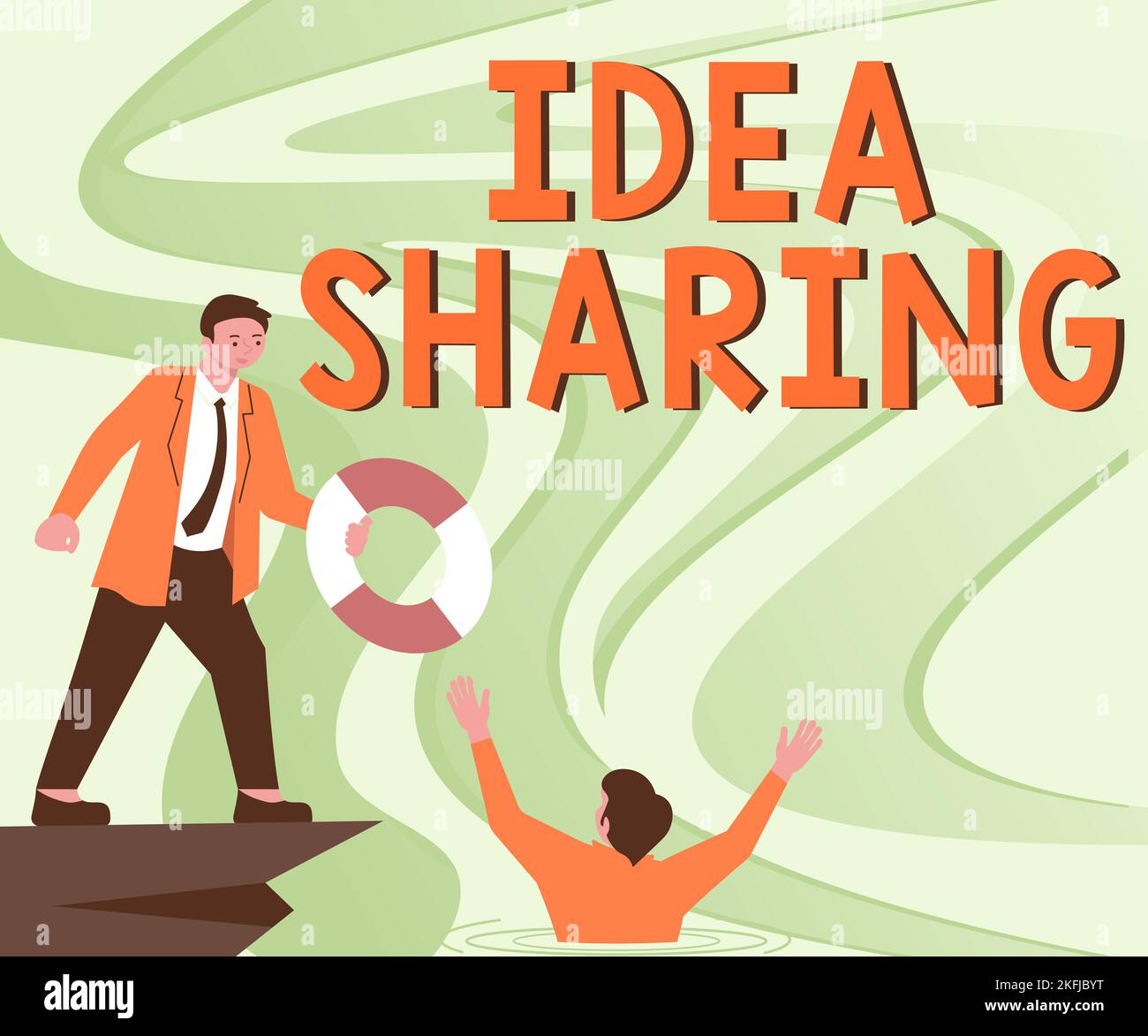 Share Text Handwriting text Idea Sharing. Concept meaning Startup launch ...