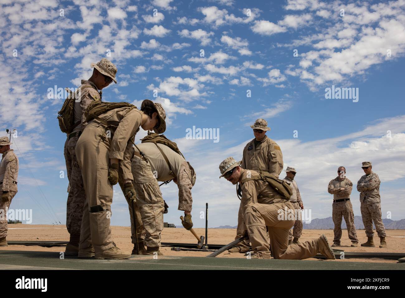 U.S. Marines assigned to Aviation Ground Support, Marine Aviation