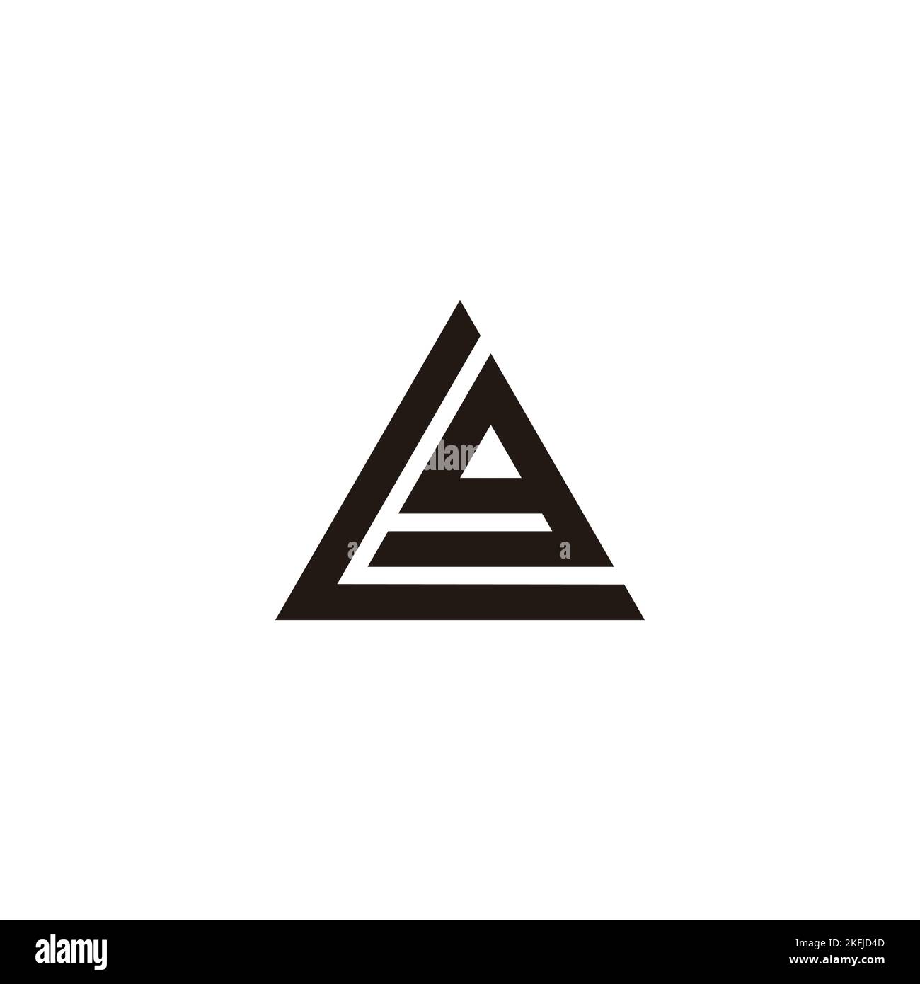 Letter L and g triangle geometric symbol simple logo vector Stock ...