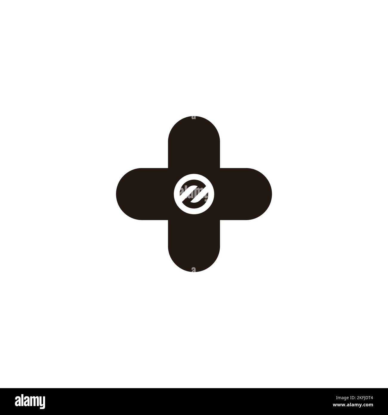 Letter Z plus, circle geometric symbol simple logo vector Stock Vector ...