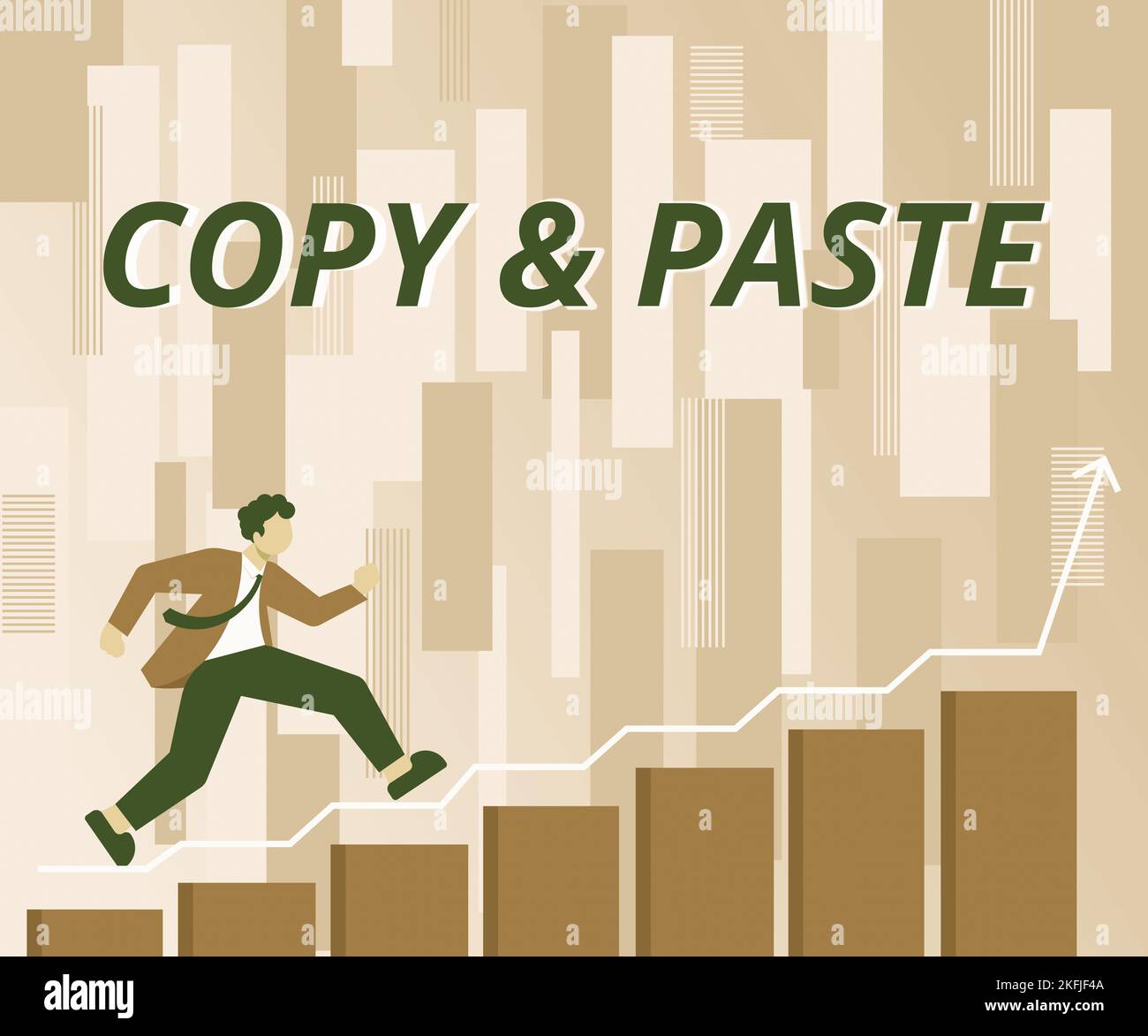 Conceptual caption copy paste word for an imitation transcript or 