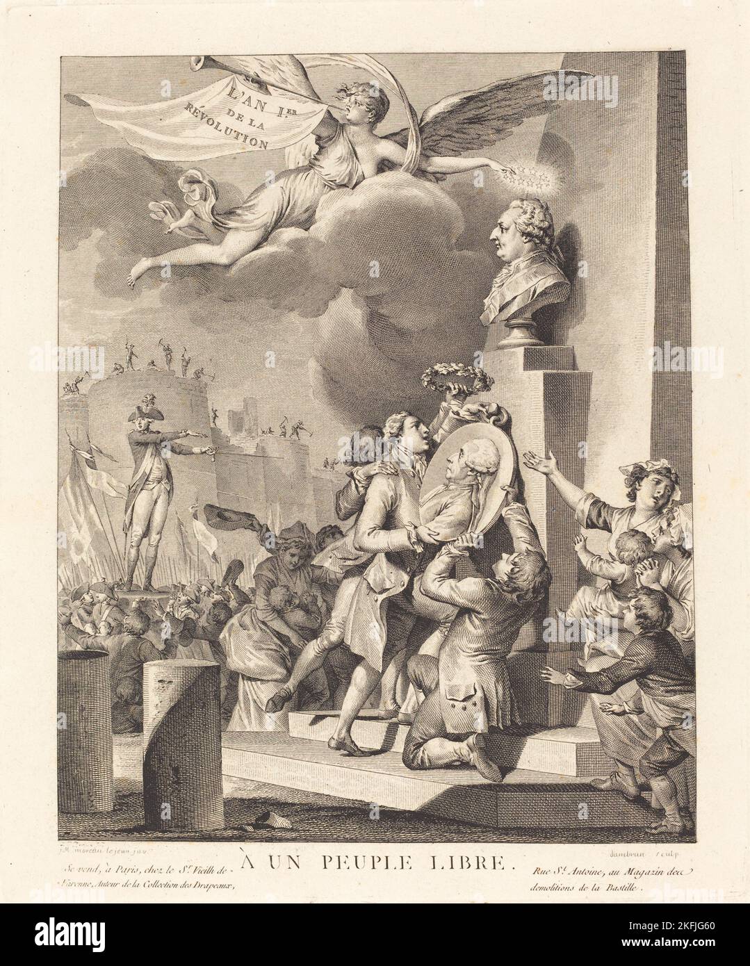 A un peuple libre, 1790 Stock Photo Alamy