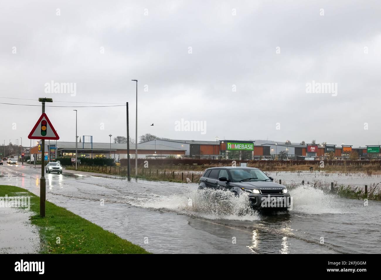 Aberdeesnshire, UK. 18th Nov, 2022. This is the flooding caused by an Amber Rain Storm in the Aberdeenshire area of Scotland. Credit: JASPERIMAGE/Alamy Live News Stock Photo