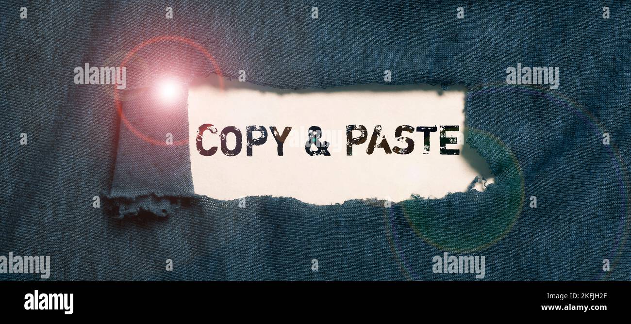 Inspiration showing sign Copy Paste. Concept meaning an imitation ...
