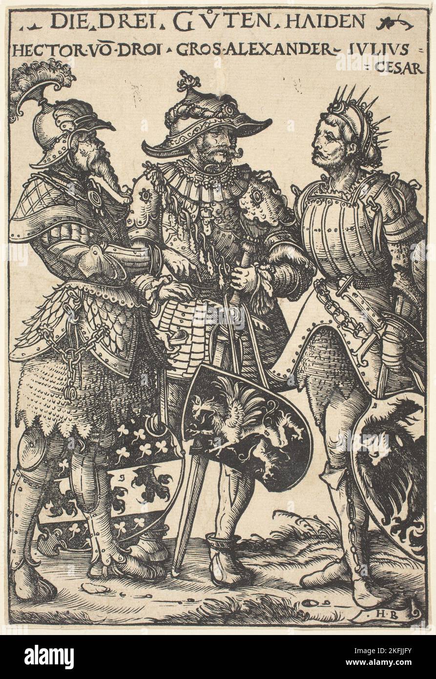 Hector, Alexander and Julius Caesar, 1516 Stock Photo Alamy