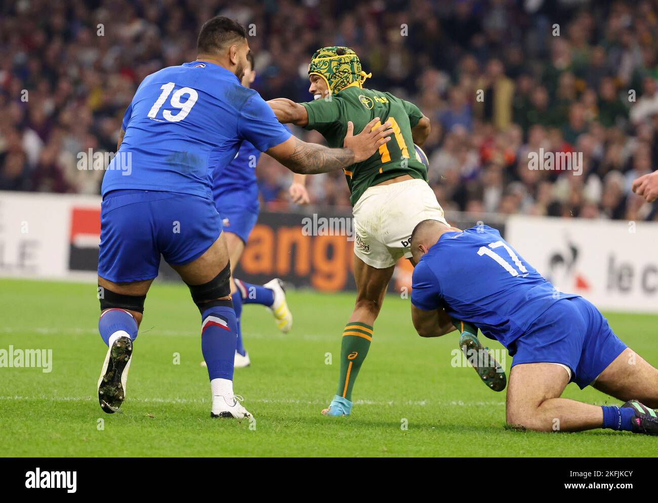 KurtLee Arendse of South Africa during the 2022 Autumn Nations Series