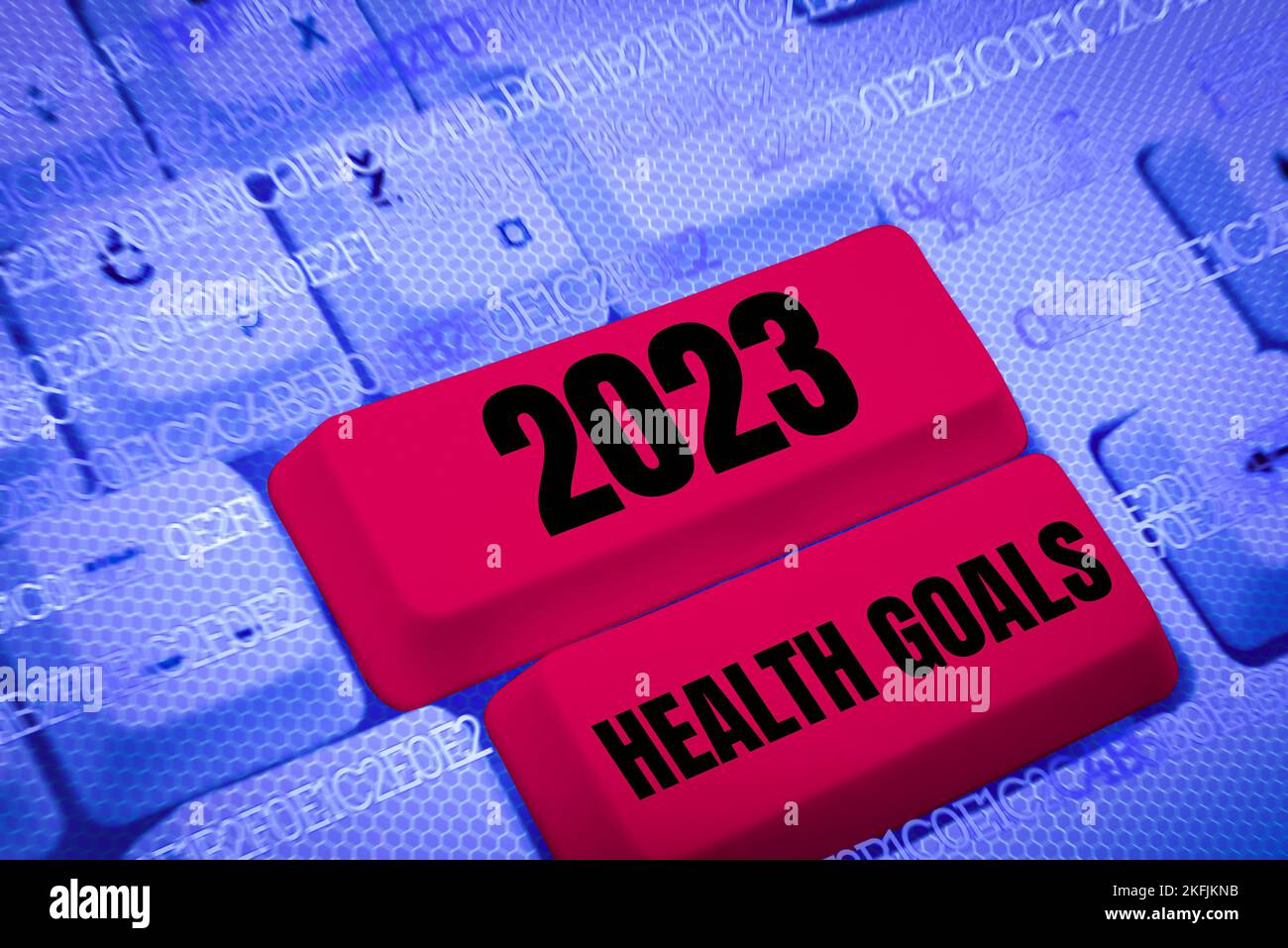 Writing displaying text 2023 Health Goals. Word Written on celebration