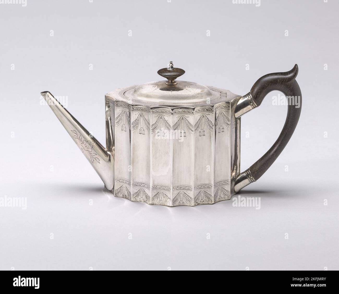 18th century silver teapot hi-res stock photography and images - Alamy