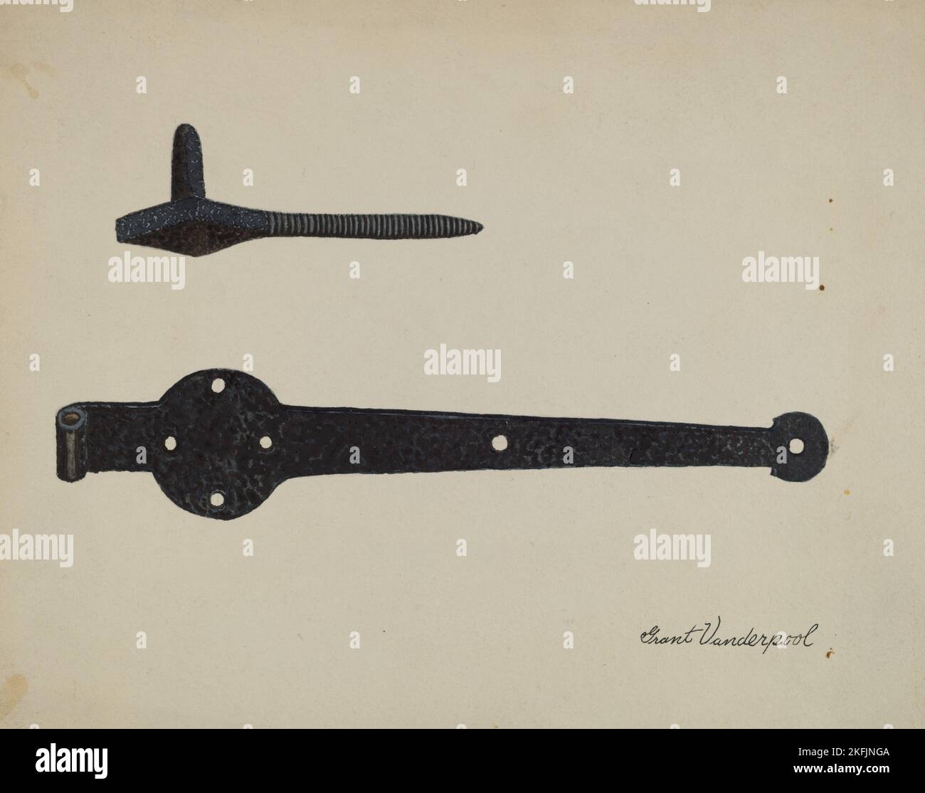 Hardware (Hinge), 1935/1942 Stock Photo - Alamy