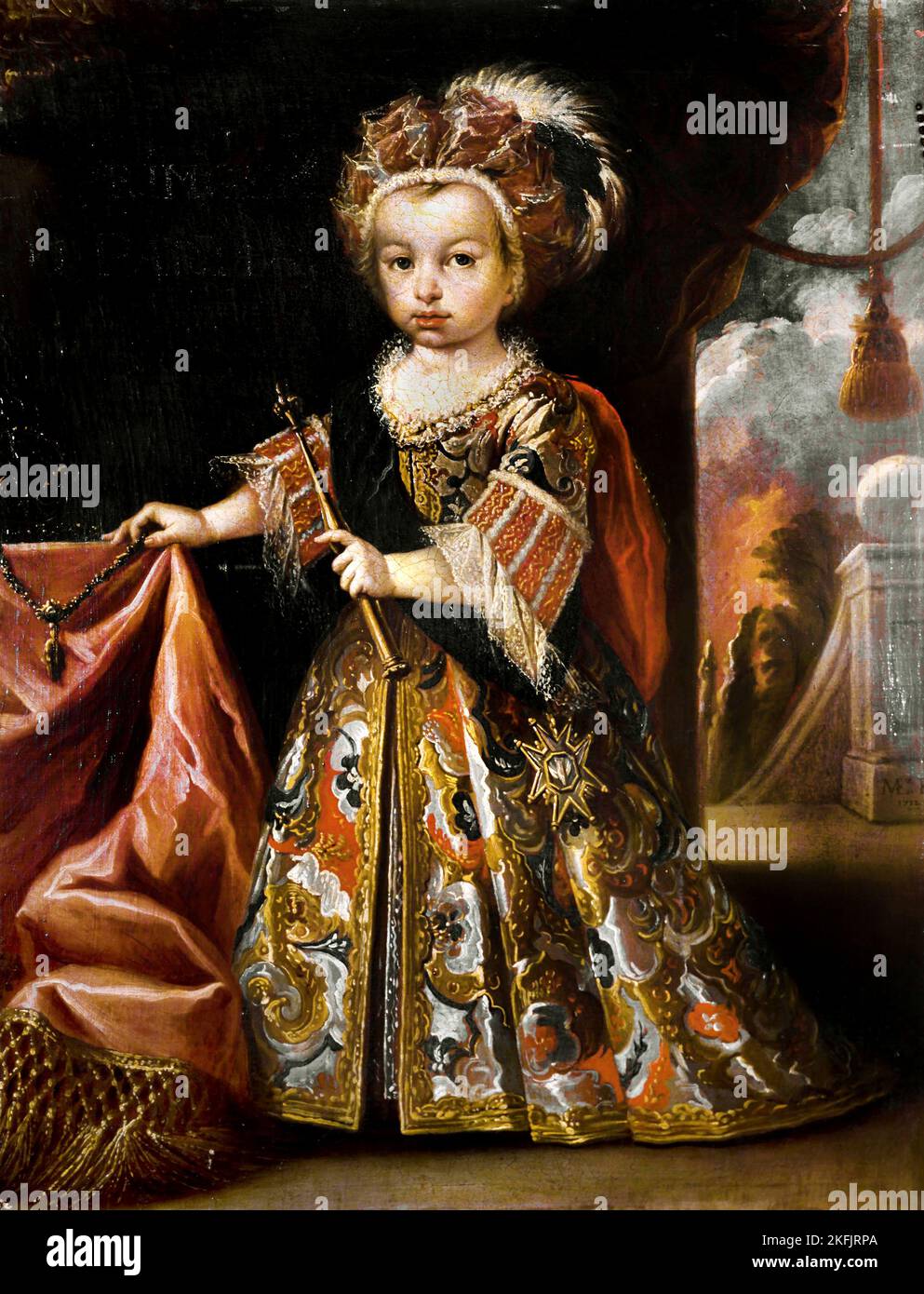 Miguel Jacinto Melendez; The Prince of Asturias, Future Louis I of Spain; 1712; Oil on canvas; Cerralbo Museum, Madrid, Spain. Stock Photo