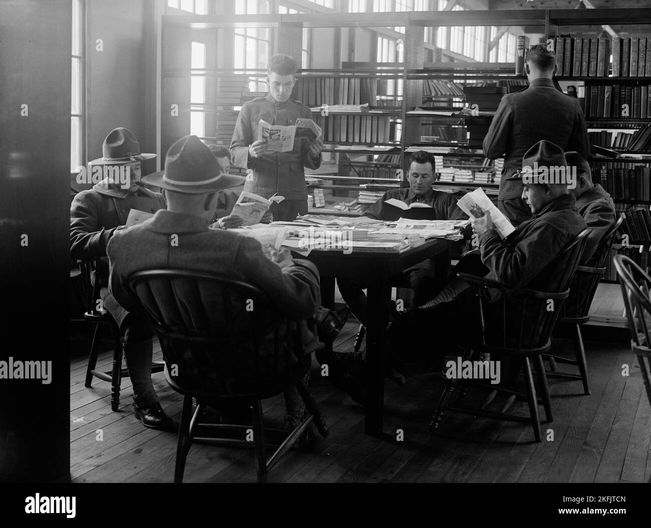 young-men-s-christian-association-camp-activities-1917-stock-photo
