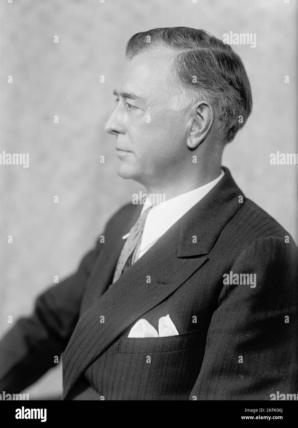 Pitman, Key, Senator - Portrait, 1935. Stock Photo