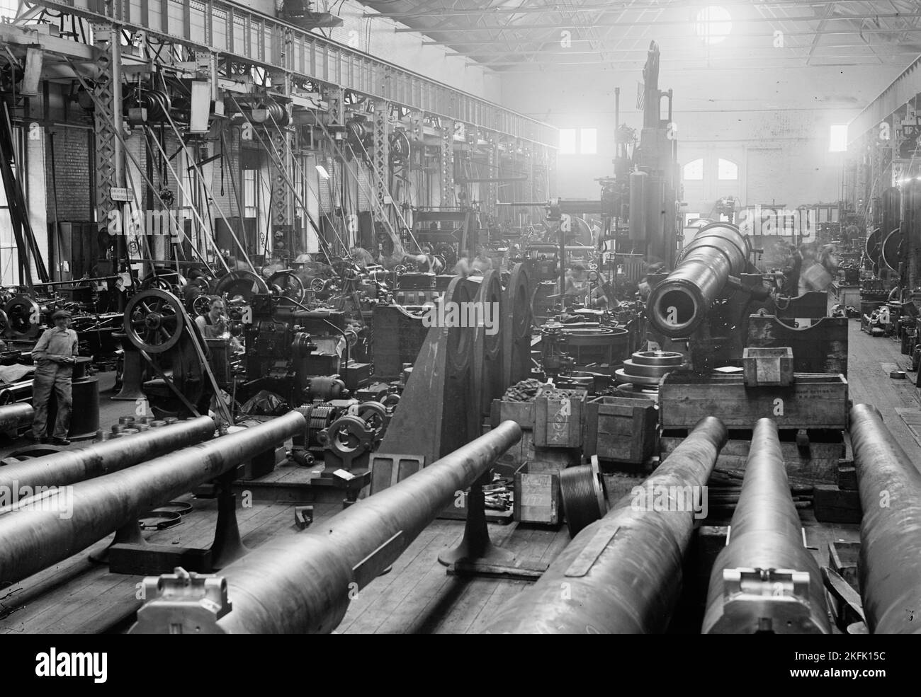 Navy Yard, U.S., Washington Sight Shop, Big Gun Section, 1917 Stock