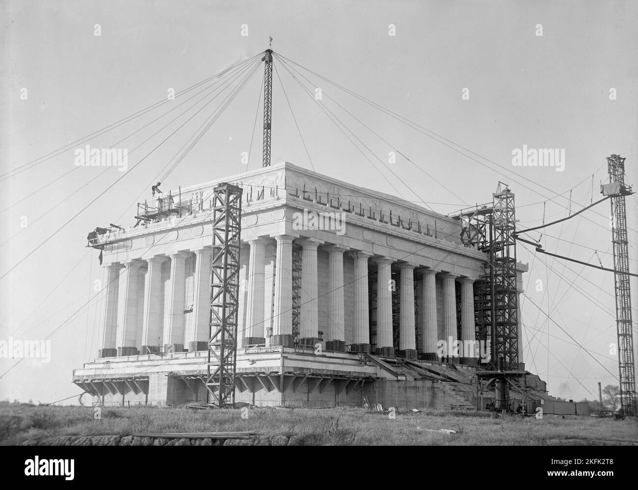 Lincoln Memorial - Under Construction, 1915 Stock Photo - Alamy