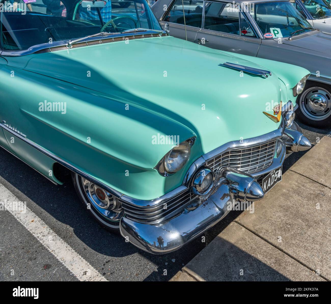 1954 Cadillac Coupe Deville  at the Cooly Rocks On retro festival at Coolangatta on the gold coast in queensland, australia Stock Photo