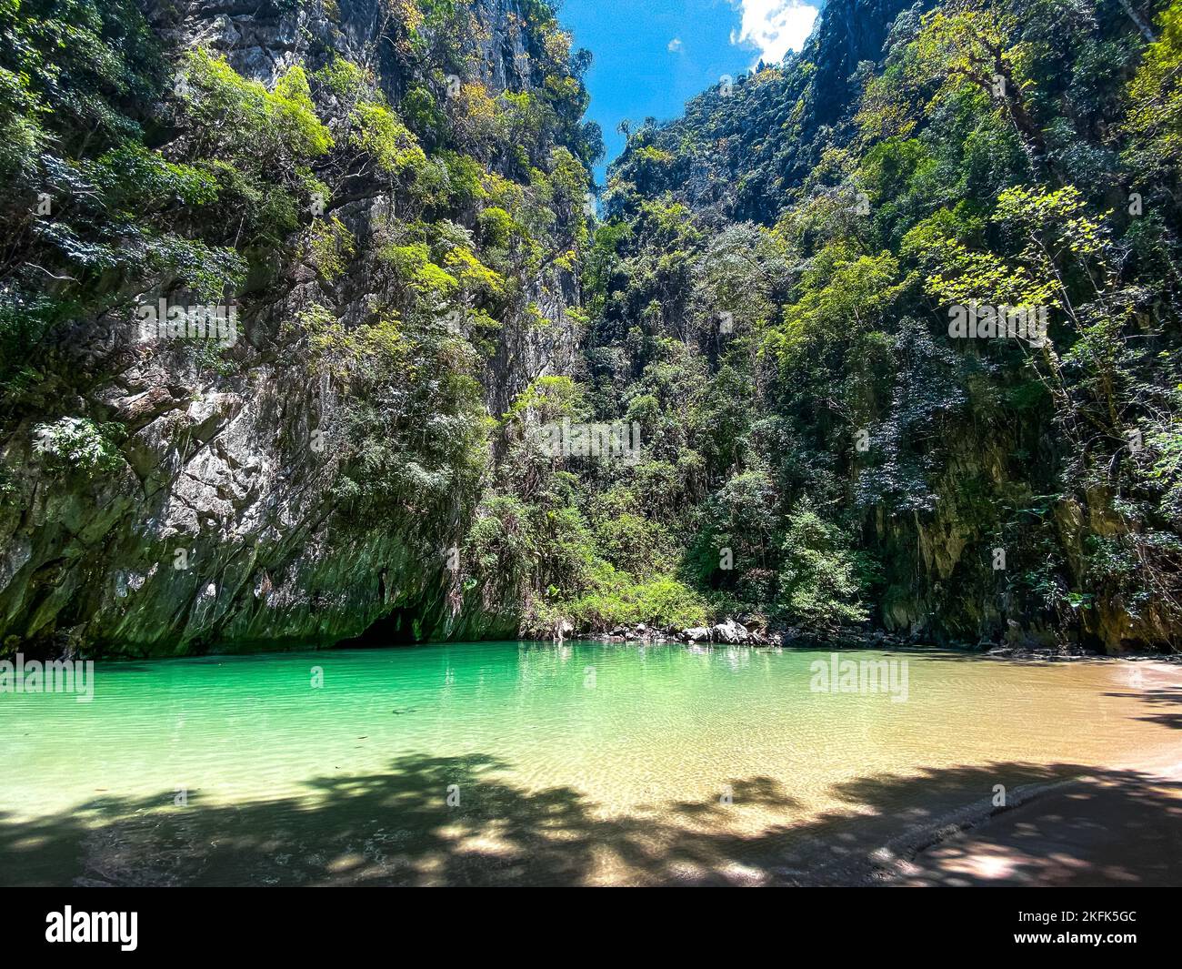 Emerald cave in koh Mook (or koh Muk) island in Trang, Thailand Stock Photo  - Alamy