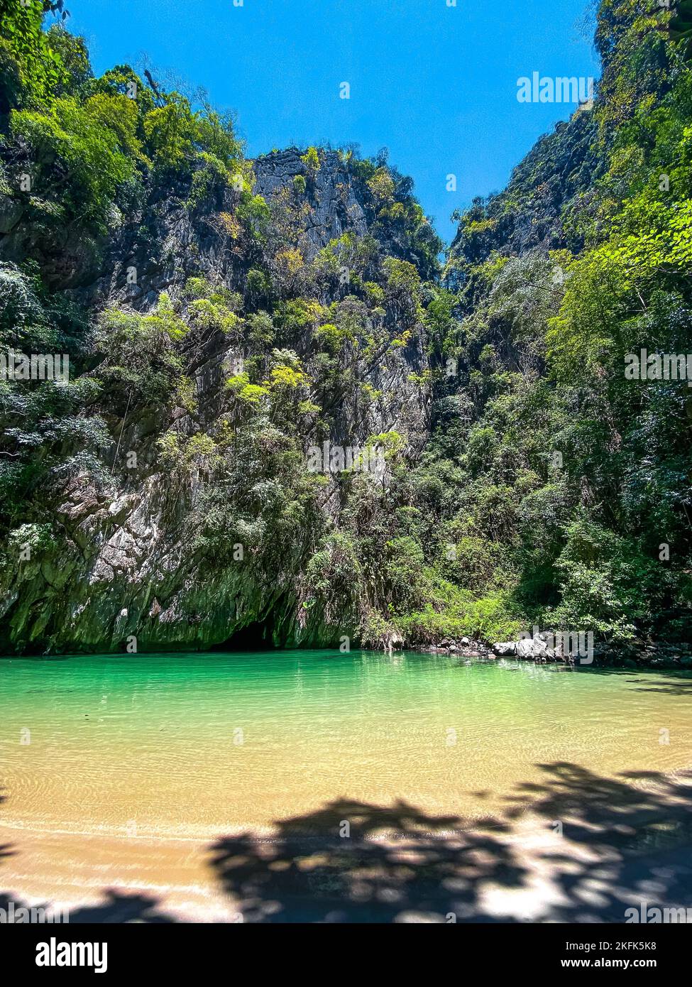 Emerald cave in koh Mook (or koh Muk) island in Trang, Thailand Stock Photo Alamy
