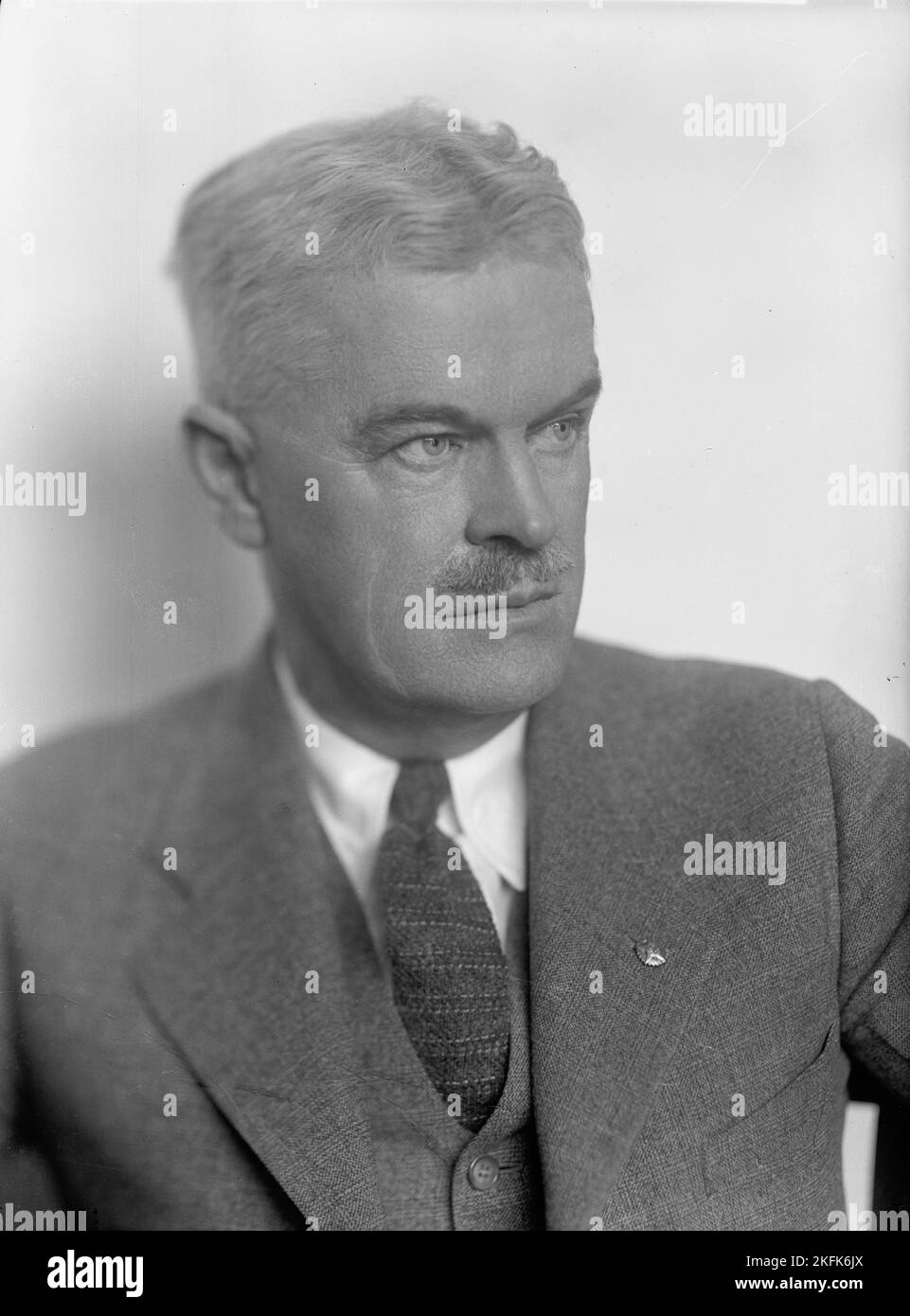 George H. Cox, Portrait, 1936. Stock Photo