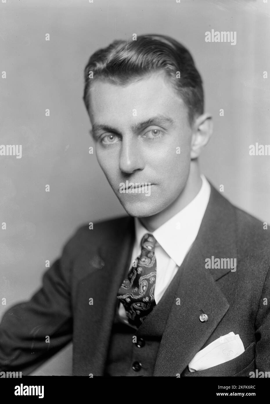 Clarke P. Cole, Portrait, 1933. Stock Photo