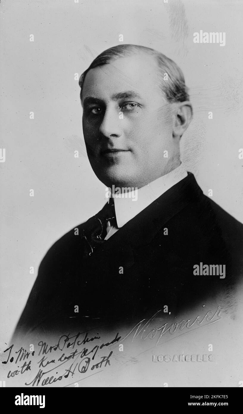 Willis H. Booth, 1917. Stock Photo