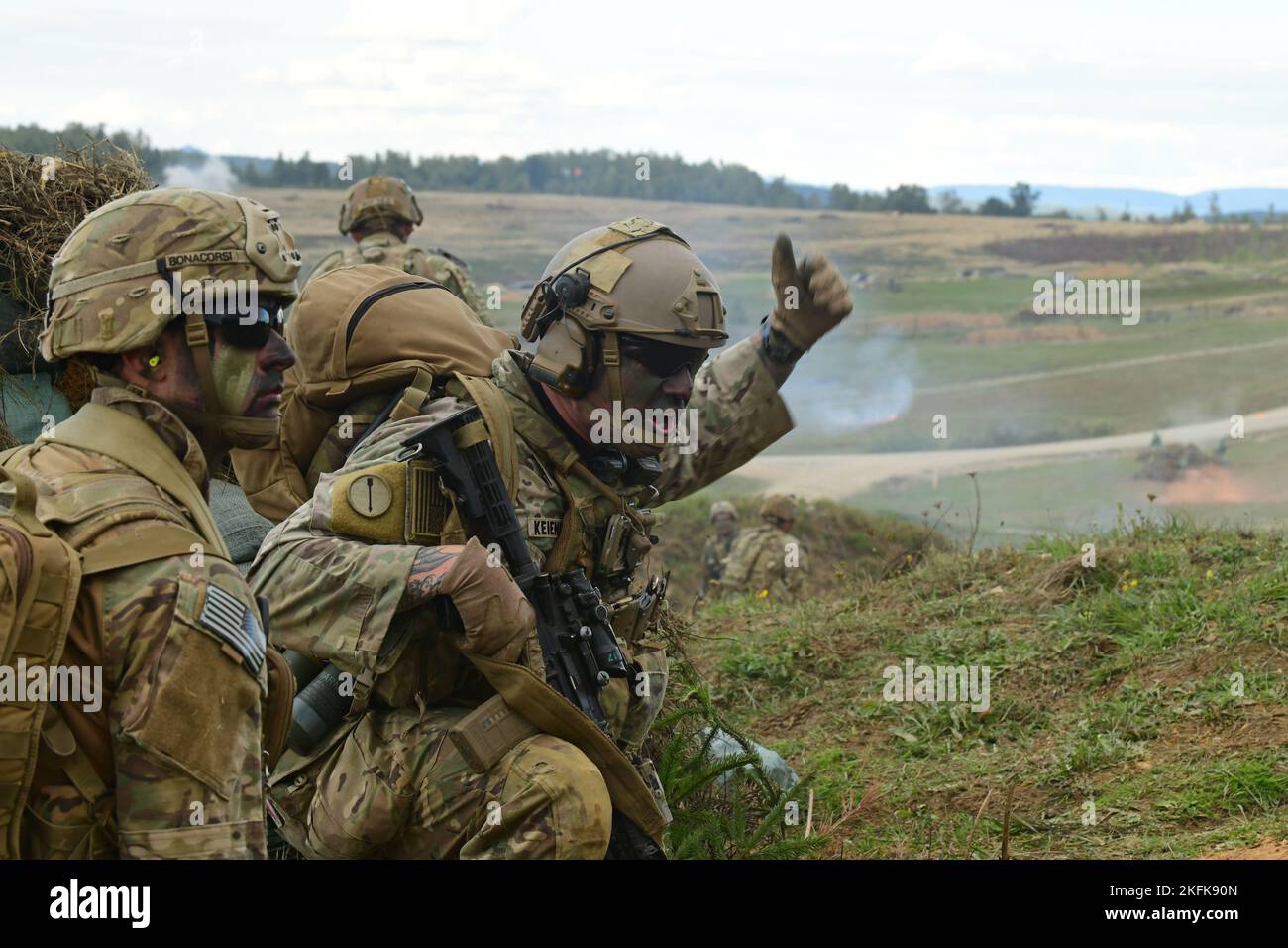 U.S. Army First Sgt. Joseph Keienburg, assigned to the 1st Battalion ...