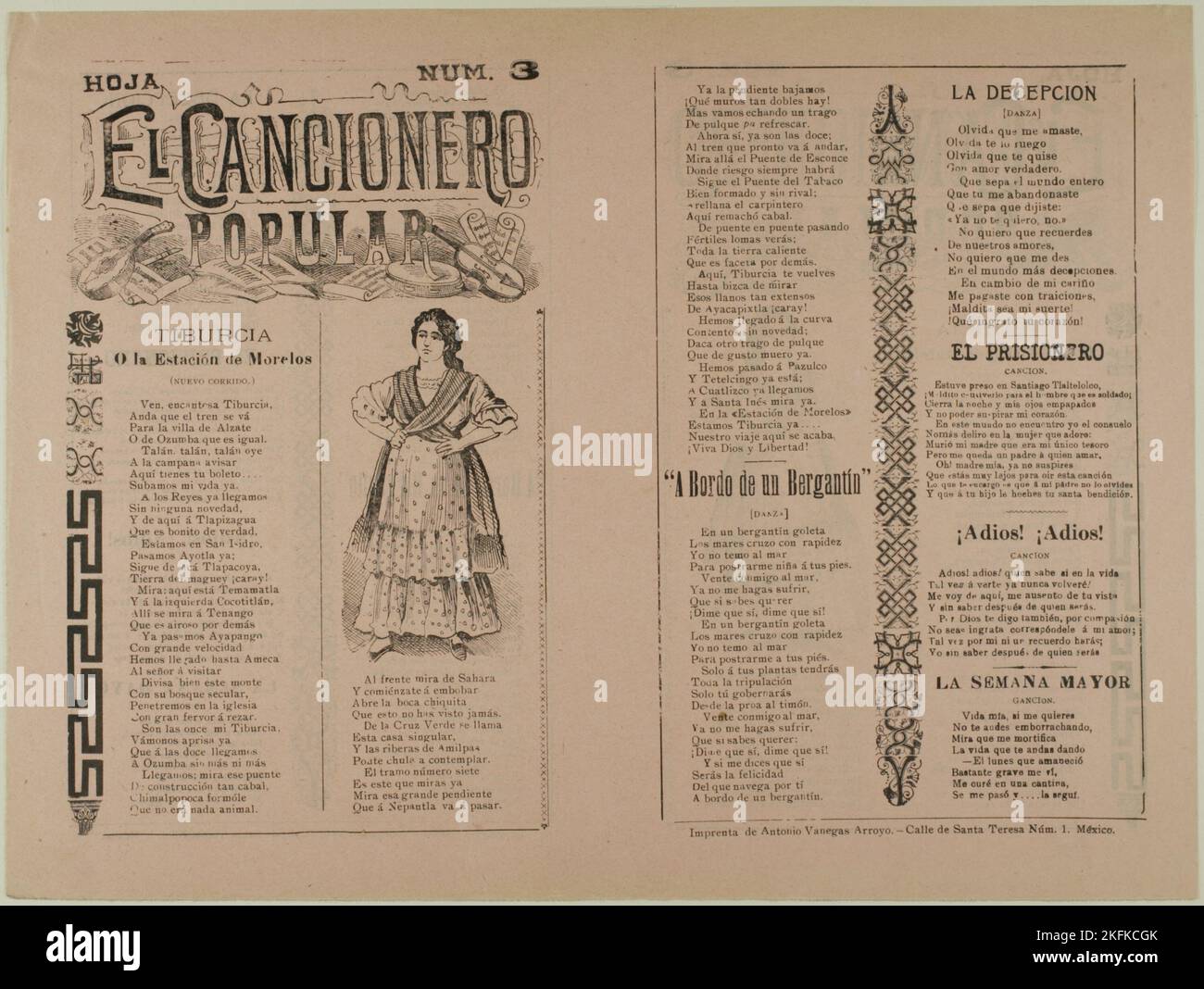 El cancionero popular, num. 3 (The Popular Songbook, No. 3), n.d Stock ...