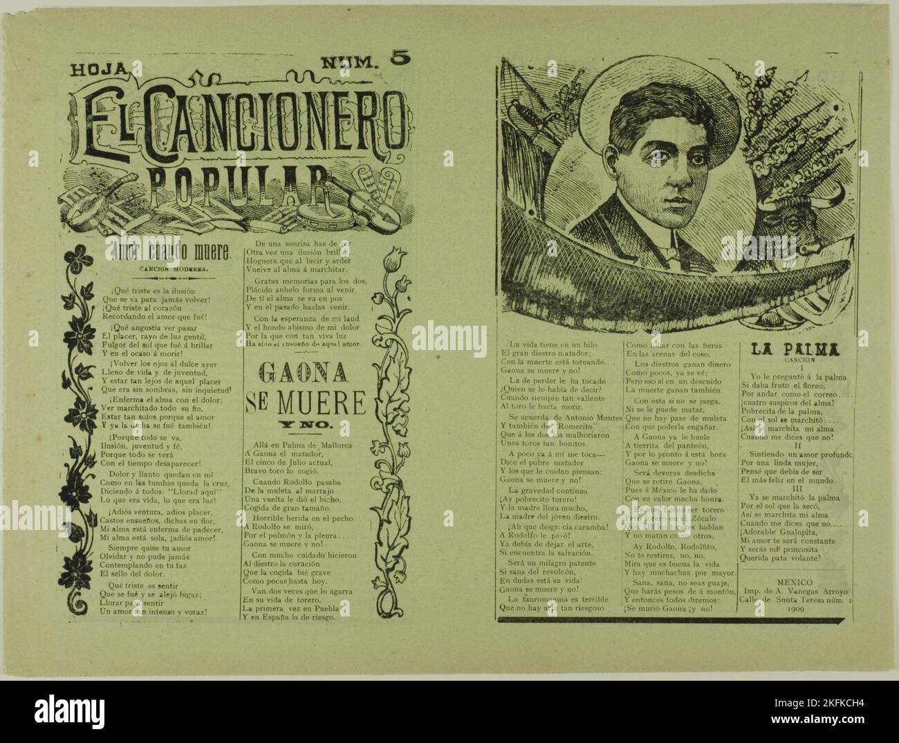 El cancionero popular, num. 5 (The Popular Songbook, No. 5), n.d Stock ...