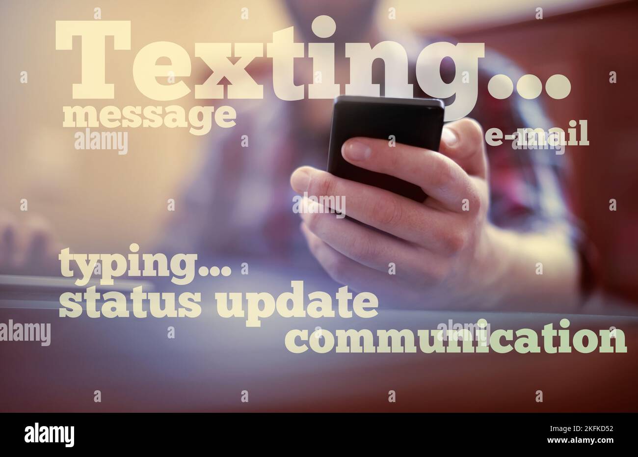 Social media. A graphic illustration depicting the modern world of