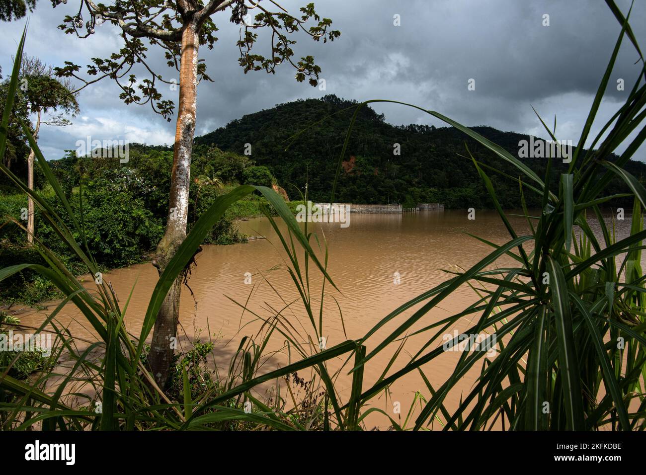 Lago guayo after the hurricane fiona a category 1 cyclone the cyclone