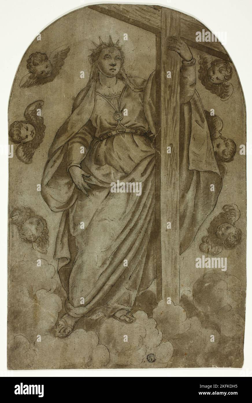Saint Helena and the True Cross, 1580/90. Stock Photo